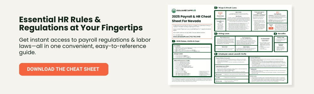 Nevada Labor Law Cheat Sheet